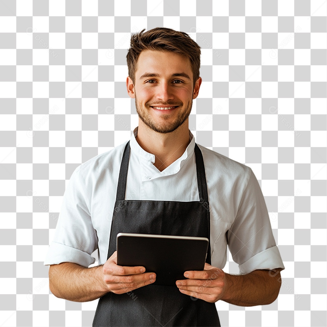 Garçom Festas PNG Transparente