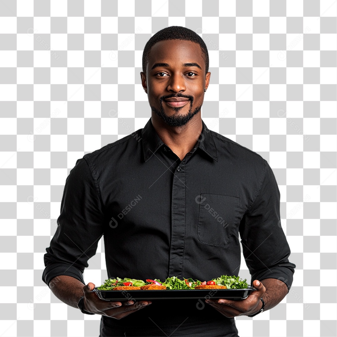 Garçom Festas PNG Transparente