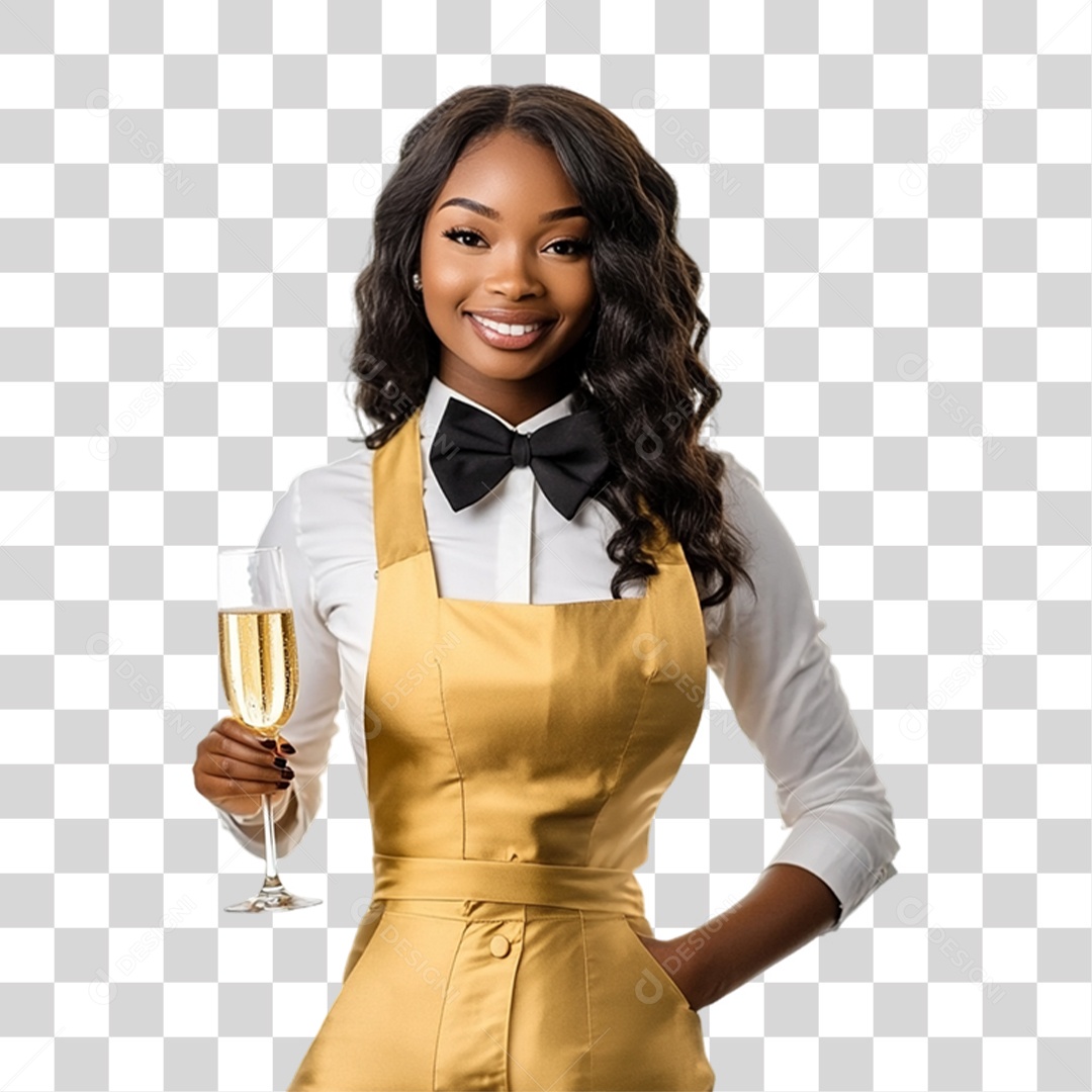 Garçom Festas PNG Transparente