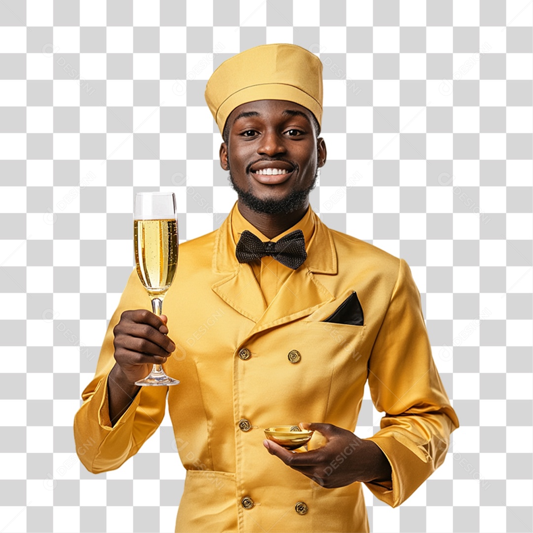 Garçom Festas PNG Transparente