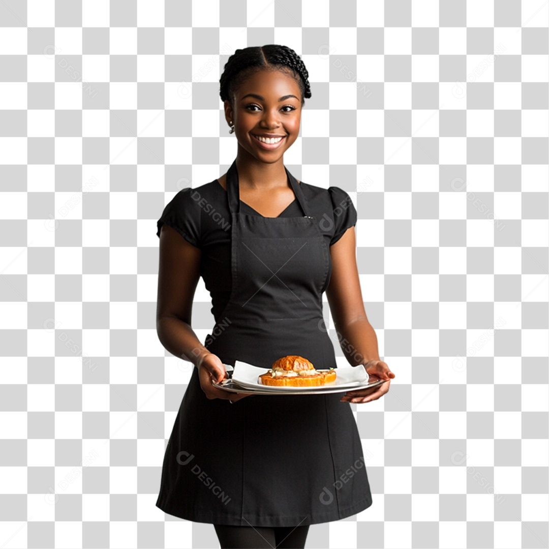 Garçom Festas PNG Transparente