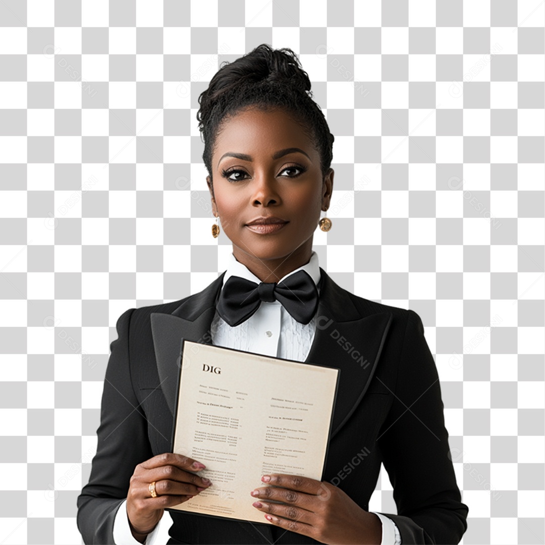 Garçom Festas PNG Transparente