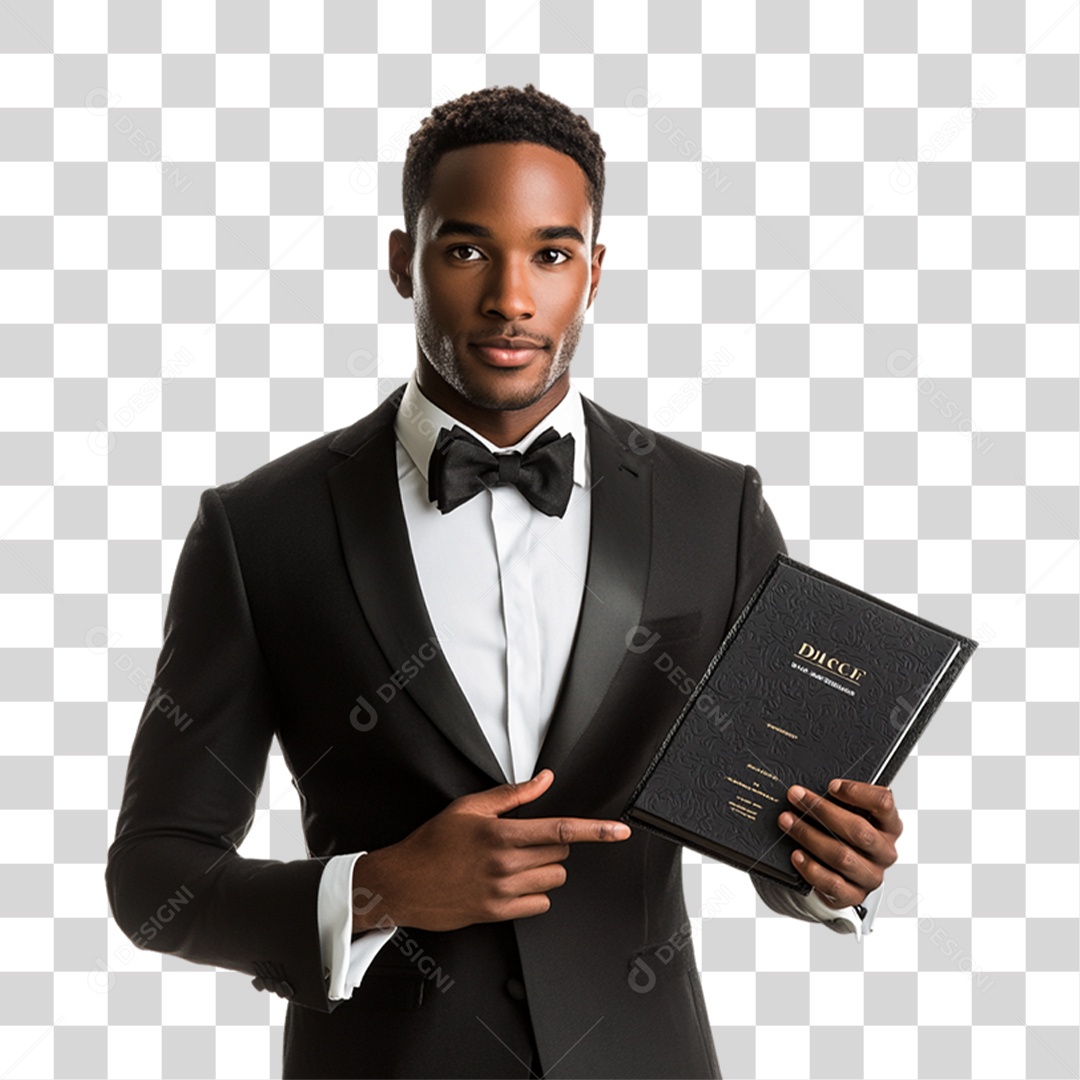 Garçom Festas PNG Transparente