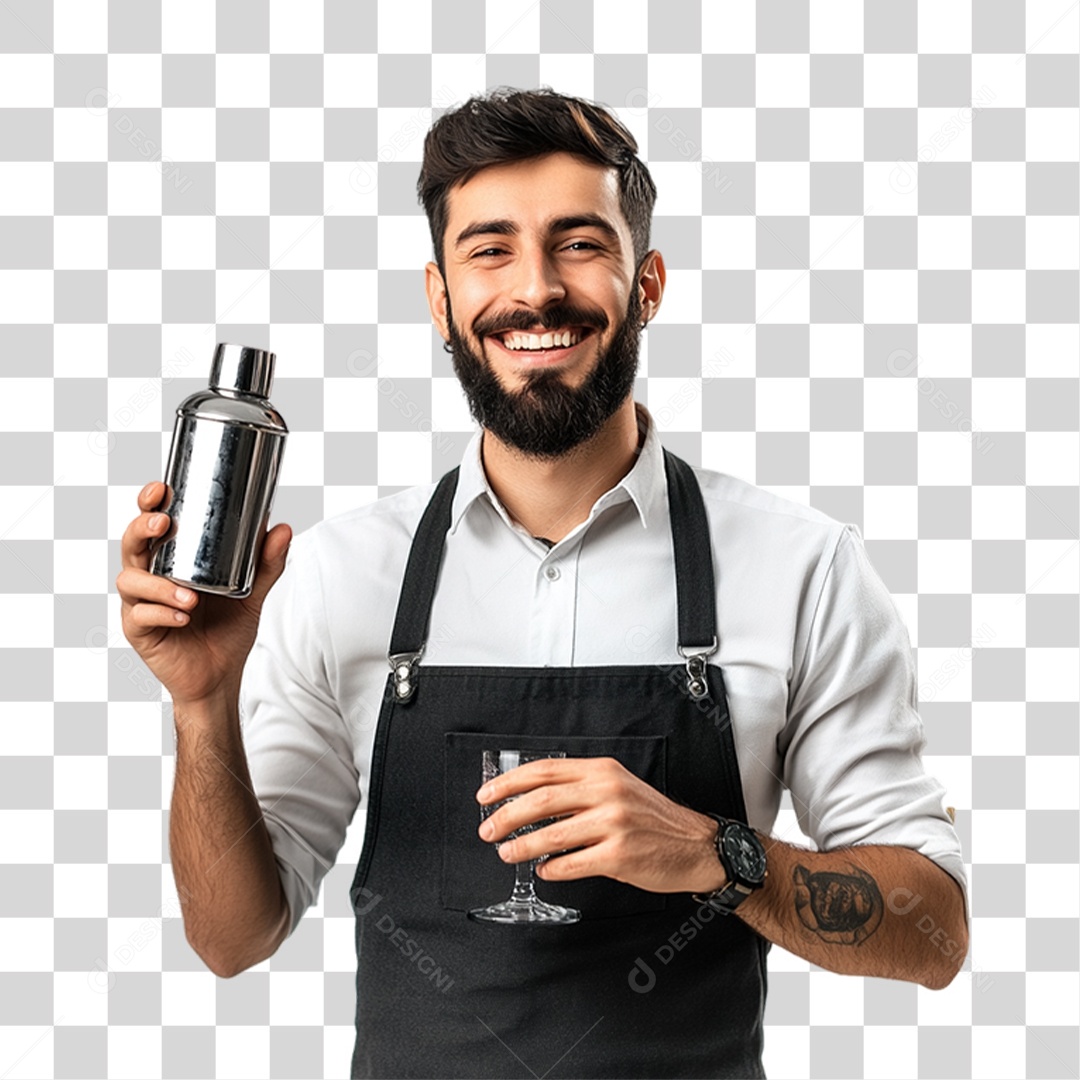 Garçom Festas PNG Transparente