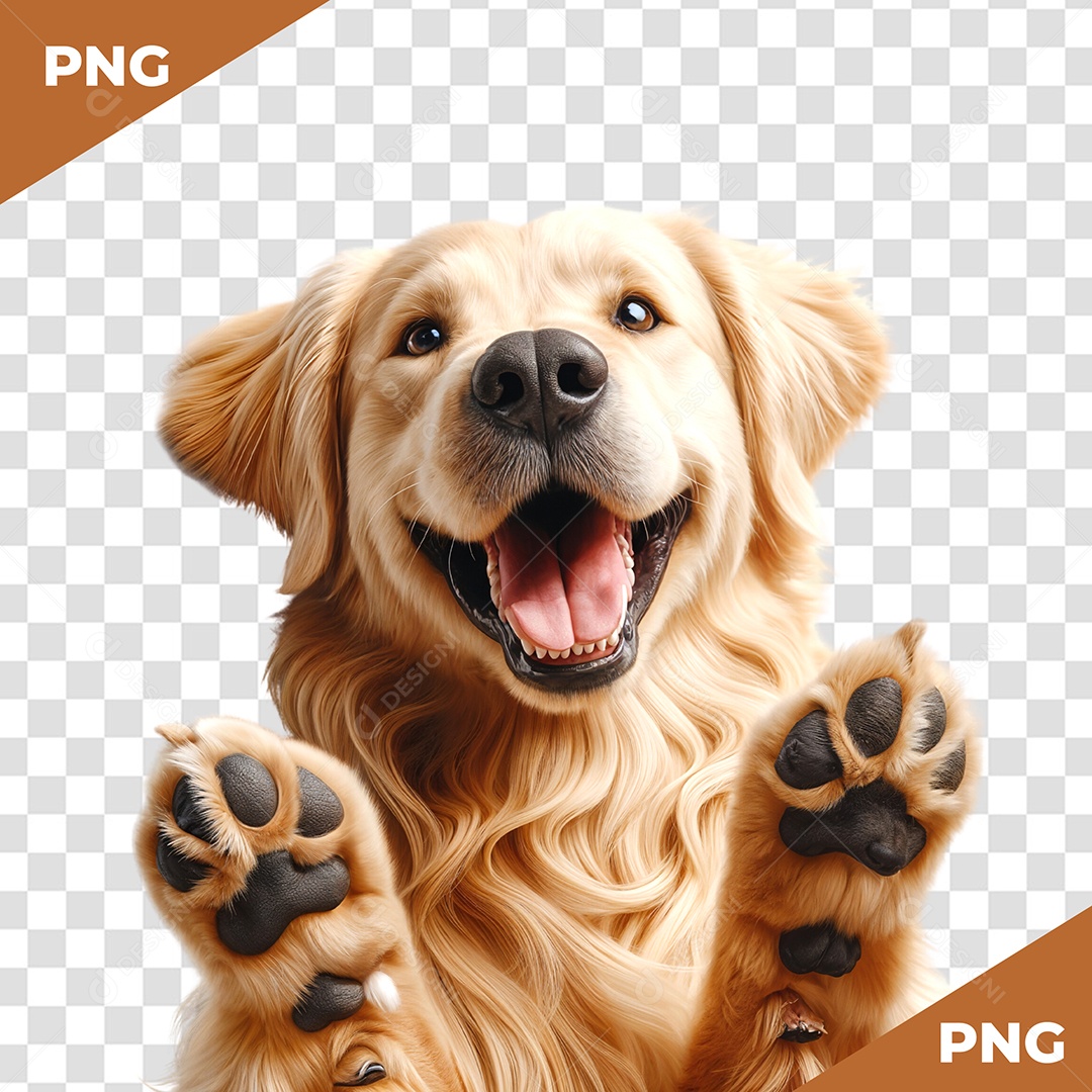 Cachorro 3D Elemento para Composição PSD