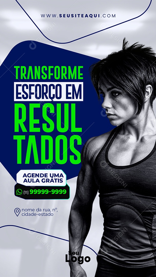 Story Academia Transforme Esforço em Resultados Social Media PSD Editável