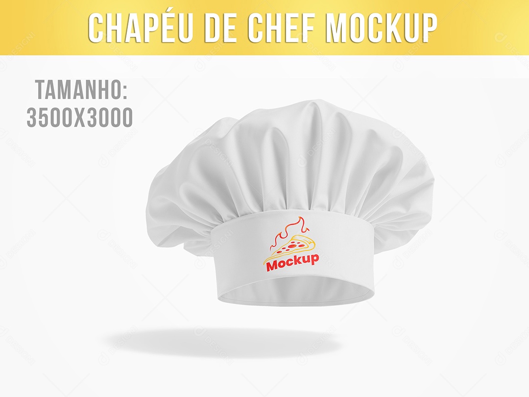 Chápéu de Chef Mockup PSD Editável