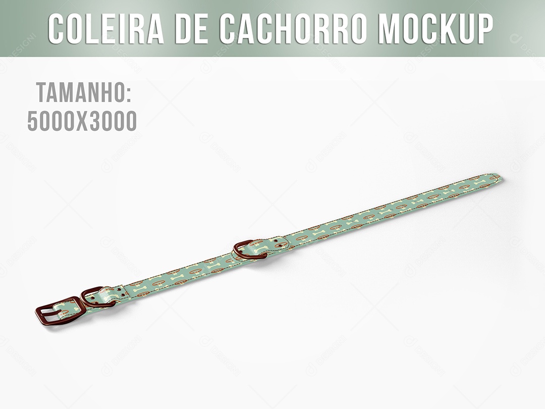 Coleira de Cachorro Mockup PSD Editável