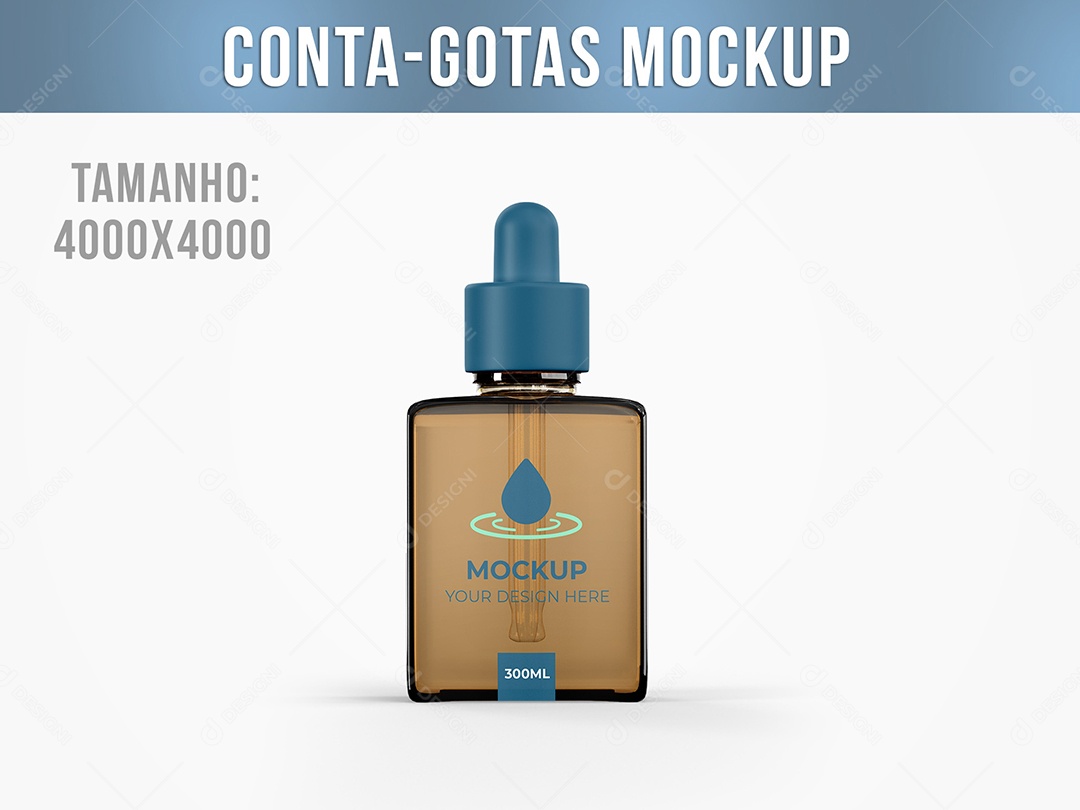 Conta-Gotas Mockup PSD Editável