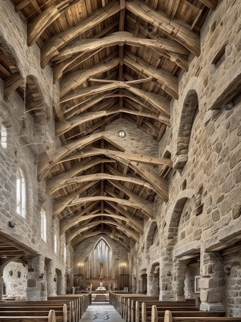 Estrutura de uma linda igreja