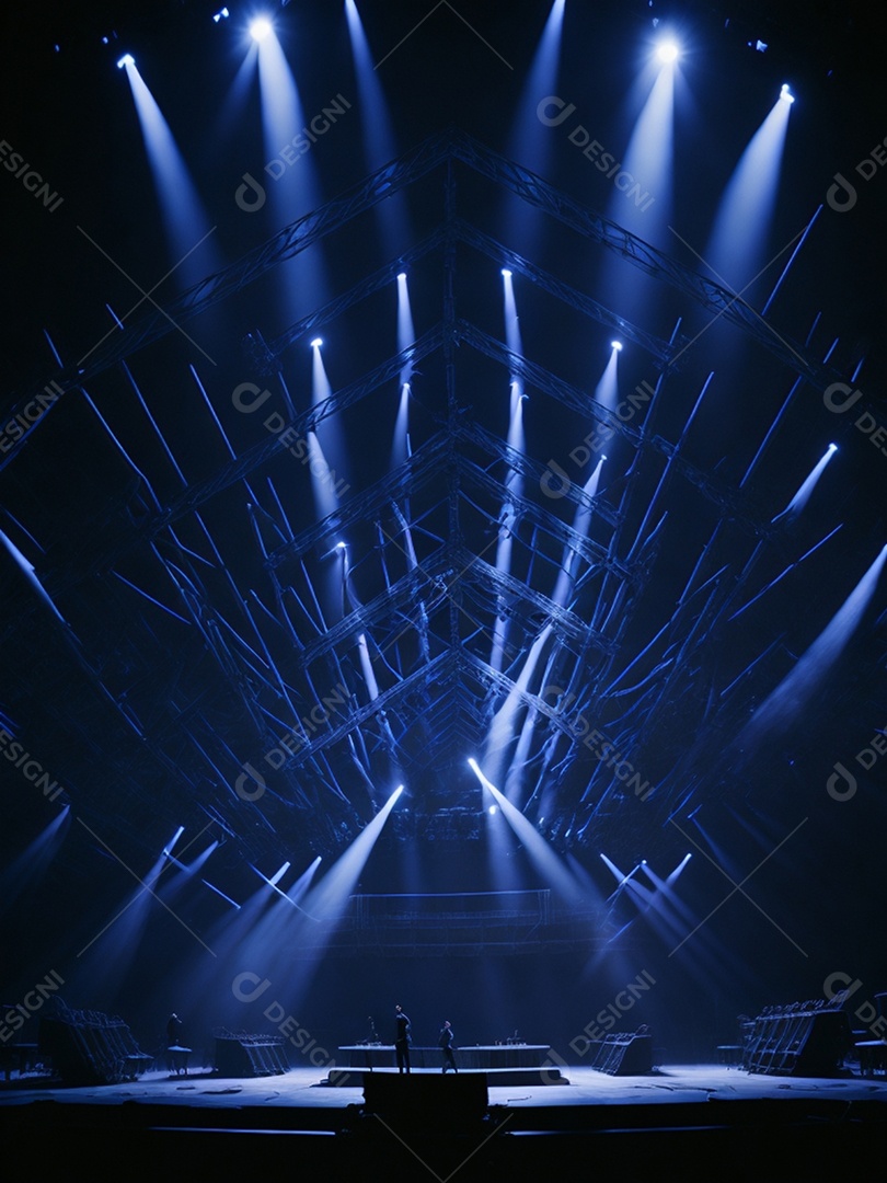 Apresentação em um show lindo