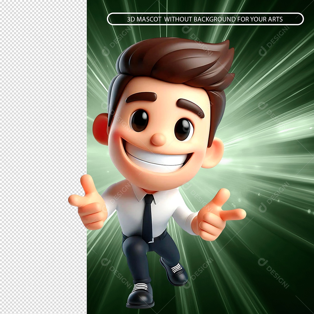 Emoji De Homem Feliz Sorridente Fazendo Composição PSD.