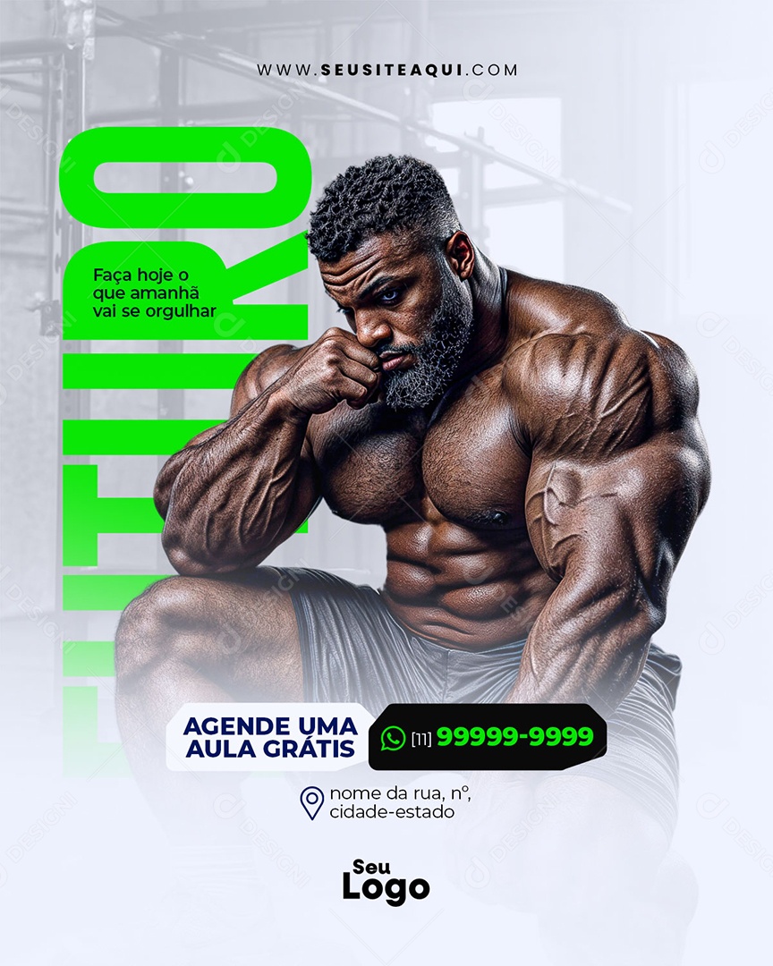 Academia Fitness Social Media PSD Editável