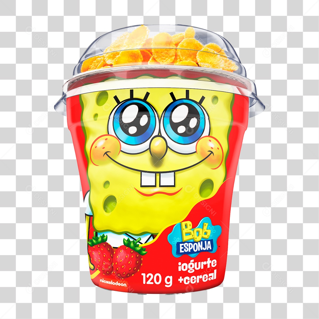 Iogurte Batavo Bob Esponja Sabores Com Cereais 120G