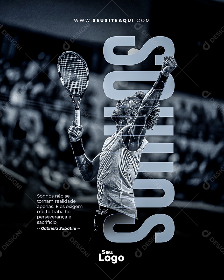 Frases Motivacional Sonhos Social Media PSD Editável