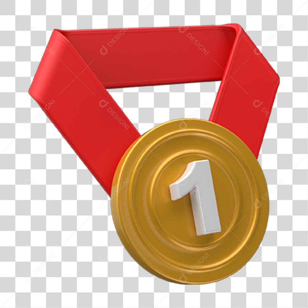 Ícones Medalha Ouro Fita PNG Transparente