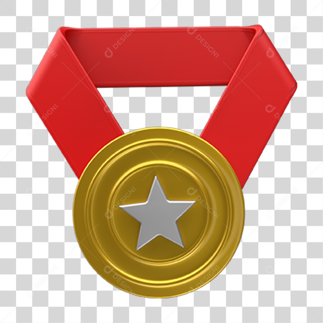 Ícones Medalha Ouro Fita PNG Transparente