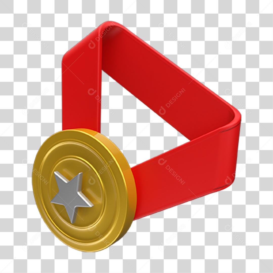 Ícones Medalha Ouro Fita PNG Transparente