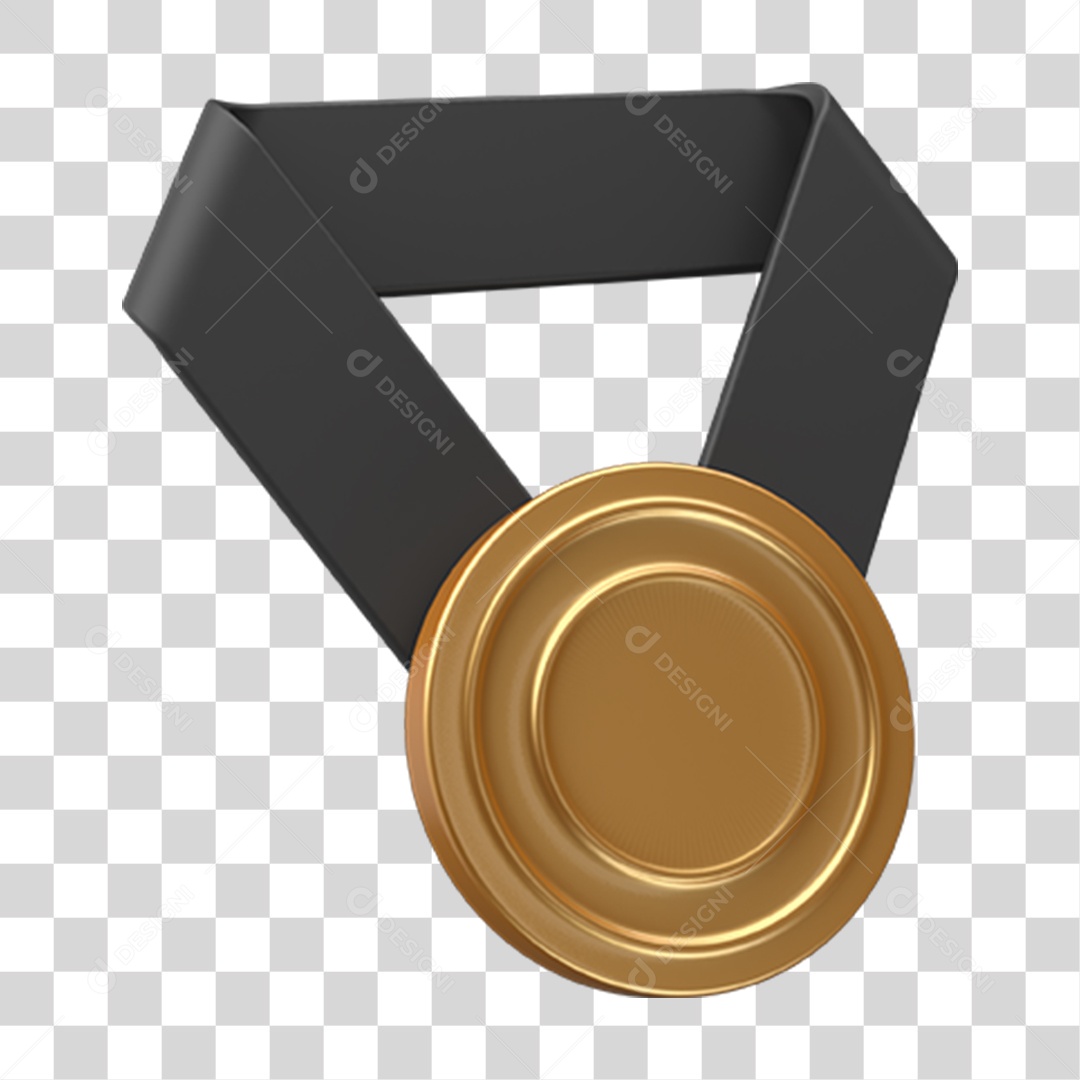 Ícones Medalha Ouro Fita PNG Transparente