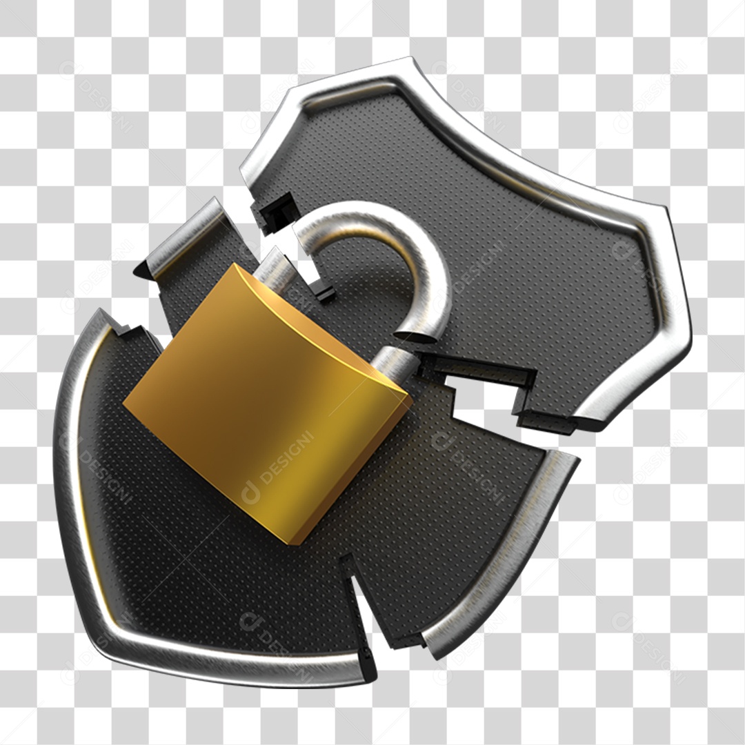 Ícones Cadeado Metal Quebrado PNG Transparente