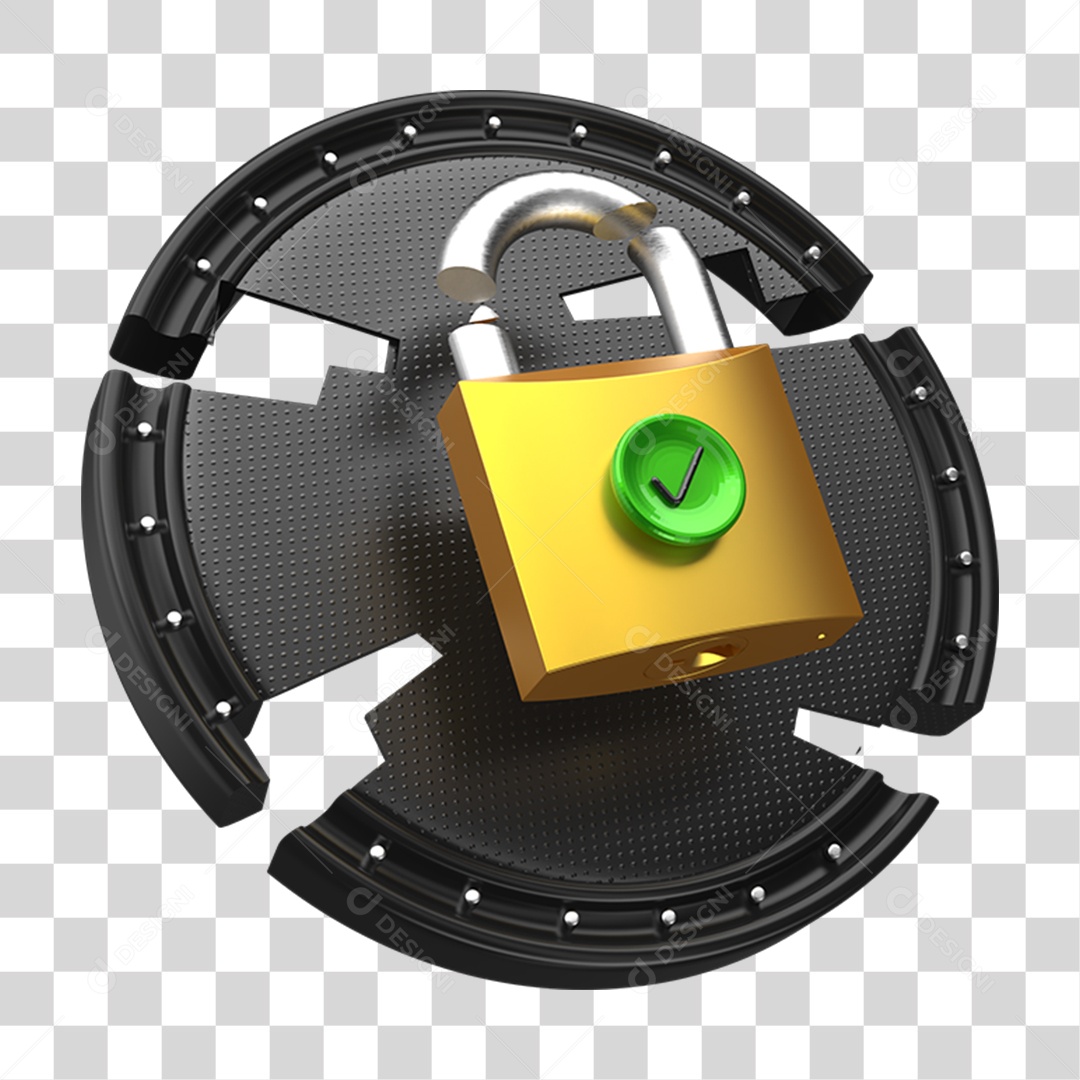Ícones Cadeado Metal Quebrado PNG Transparente