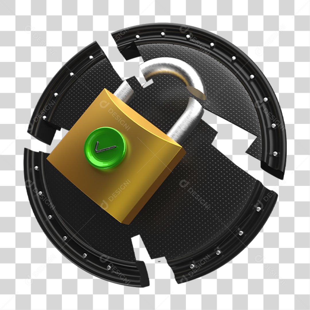 Ícones Cadeado Metal Quebrado PNG Transparente