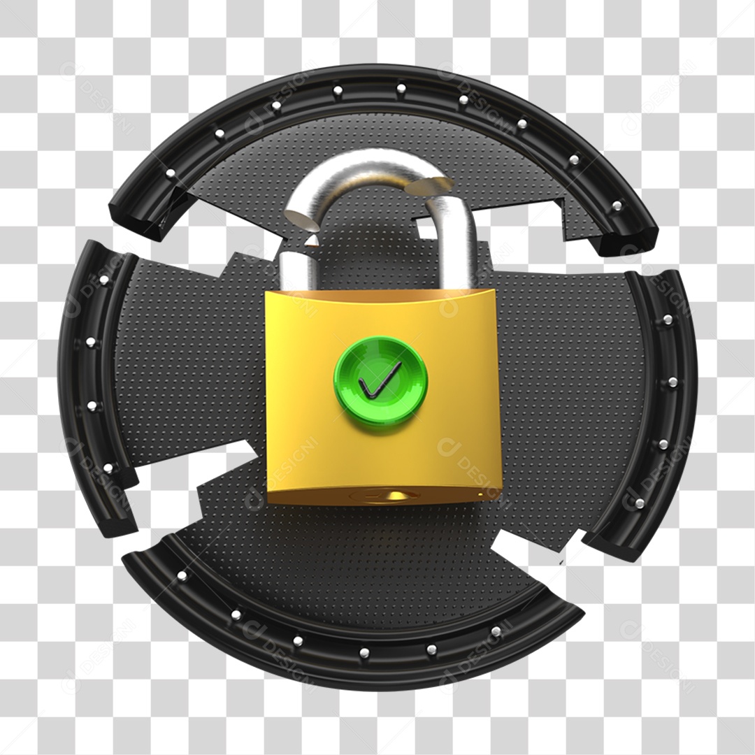 Ícones Cadeado Metal Quebrado PNG Transparente