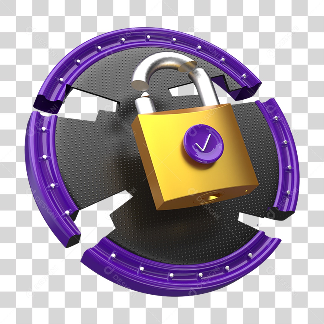 Ícones Cadeado Metal Quebrado PNG Transparente