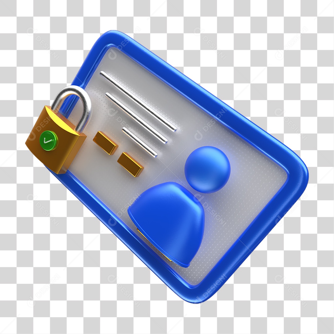 Ícones Cartão de Acesso Cadeado PNG Transparente