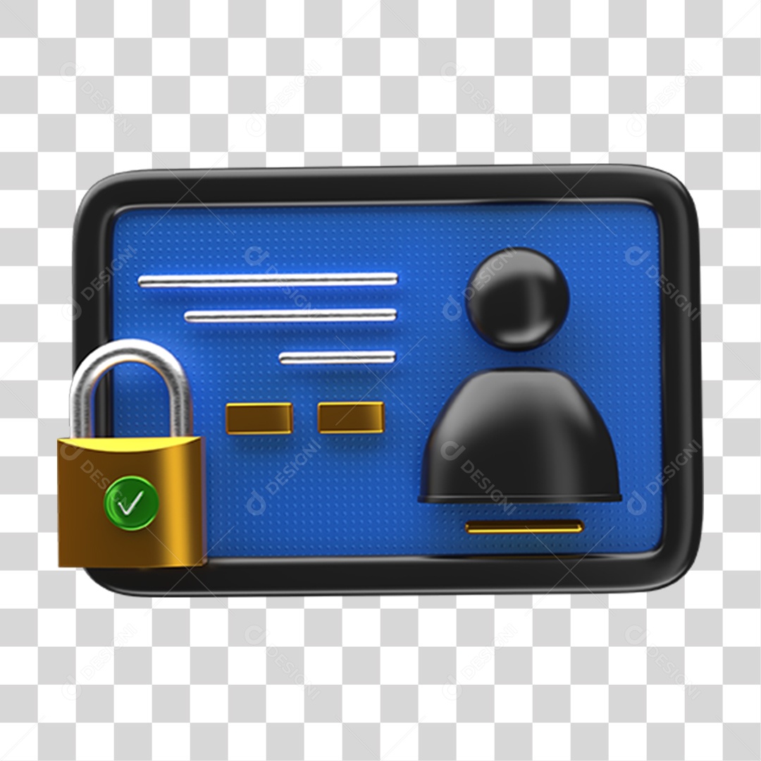 Ícones Cartão de Acesso Cadeado PNG Transparente