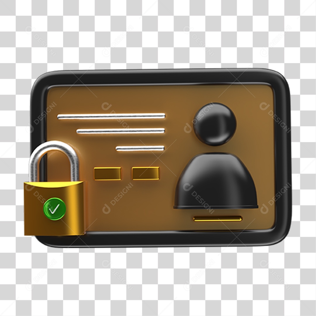 Ícones Cartão de Acesso Cadeado PNG Transparente