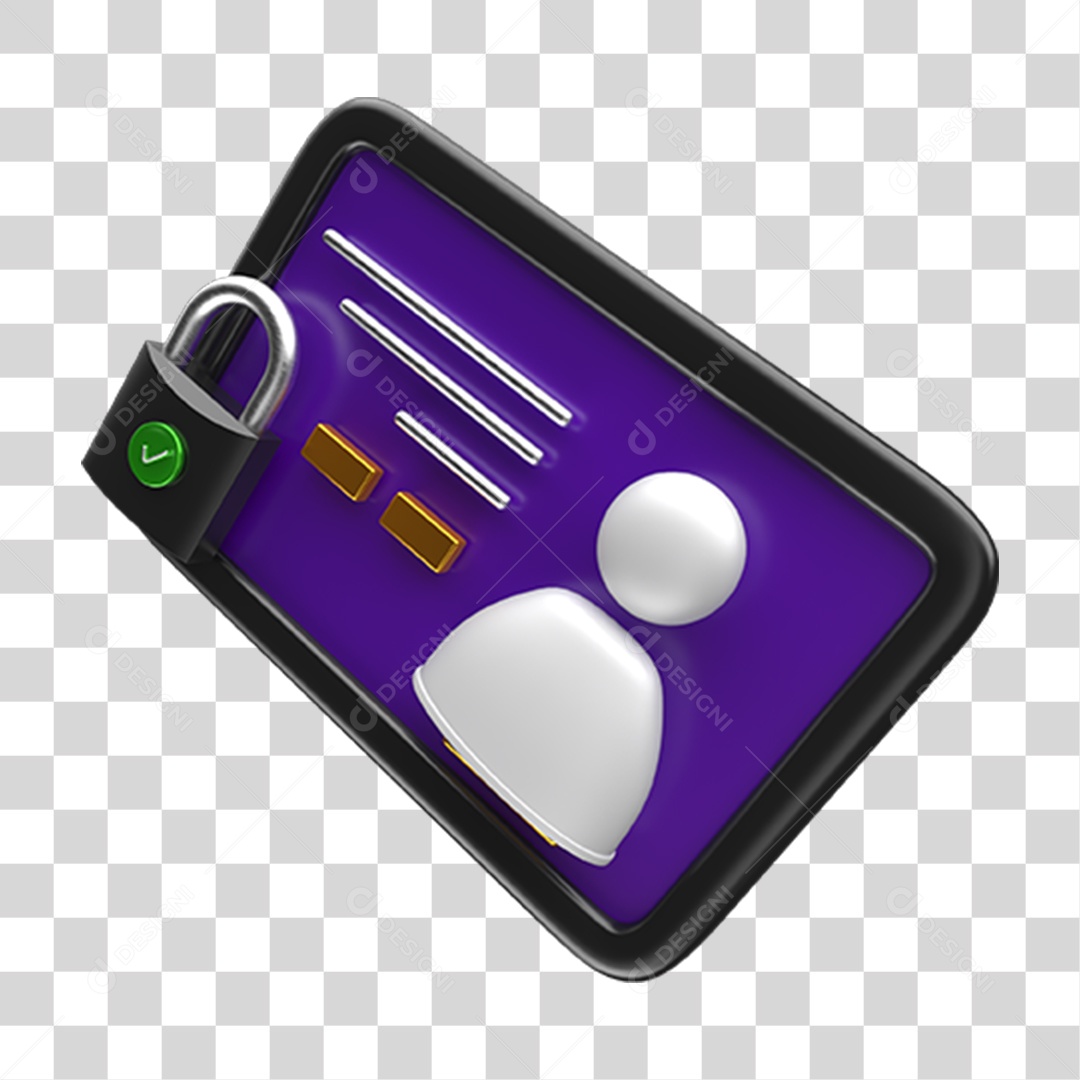 Ícones Cartão de Acesso Cadeado PNG Transparente