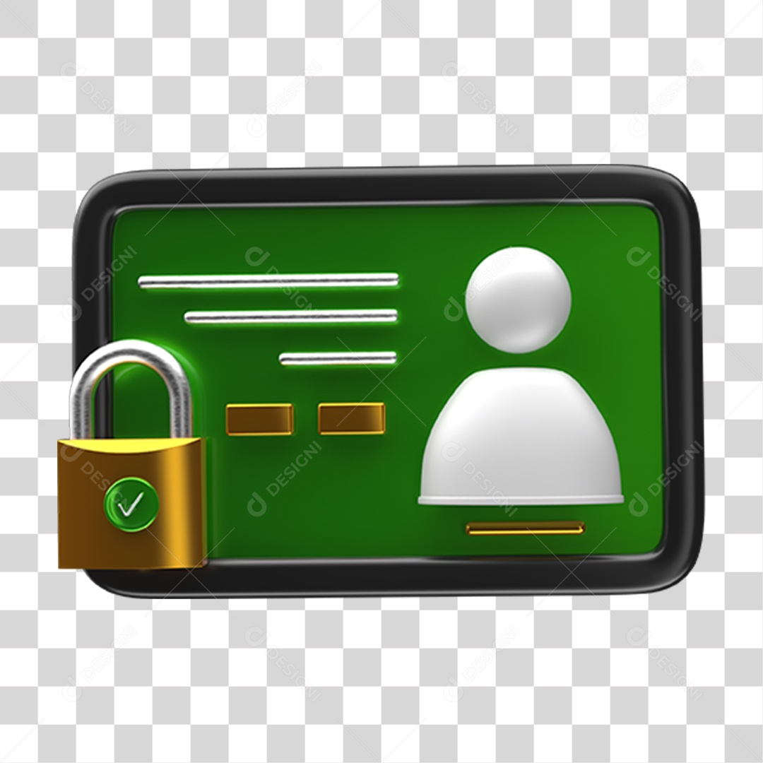 Ícones Cartão de Acesso Cadeado PNG Transparente