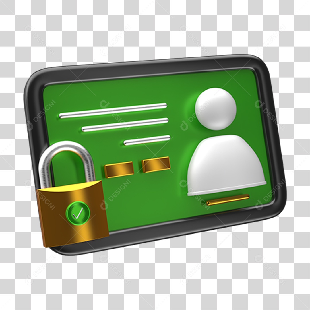 Ícones Cartão de Acesso Cadeado PNG Transparente