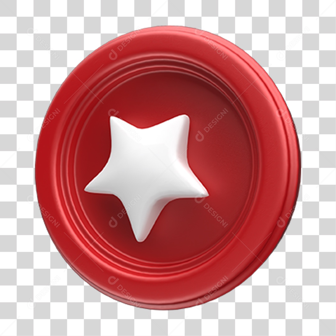 Ícone Estrela Selo PNG Transparente