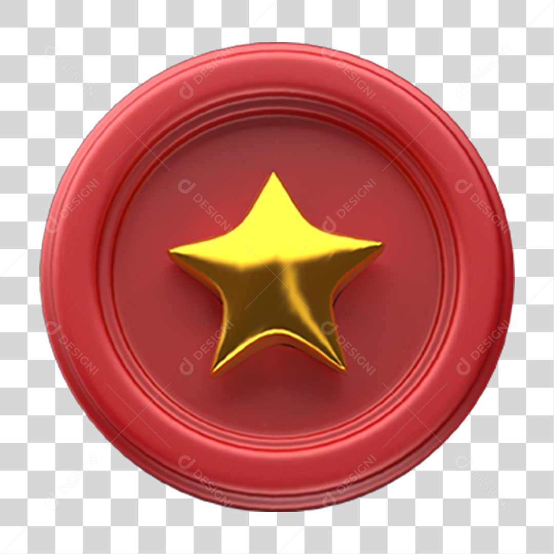 Ícone Estrela Selo PNG Transparente