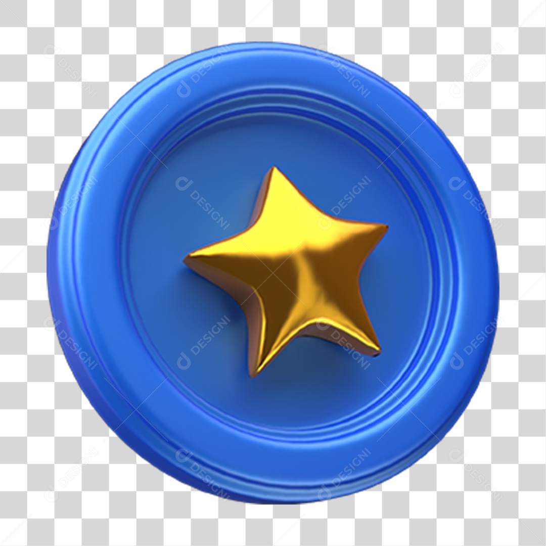 Ícone Estrela Selo PNG Transparente