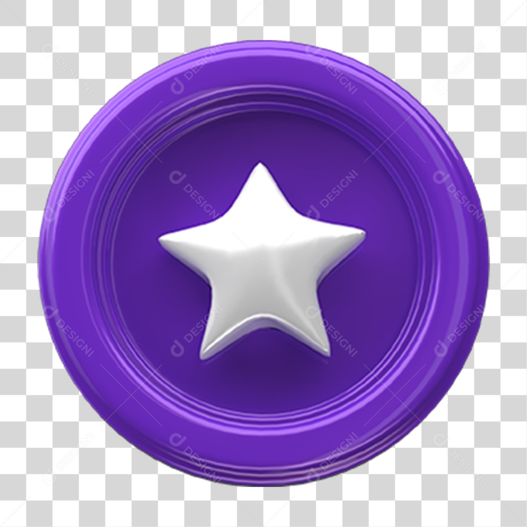 Ícone Estrela Selo PNG Transparente