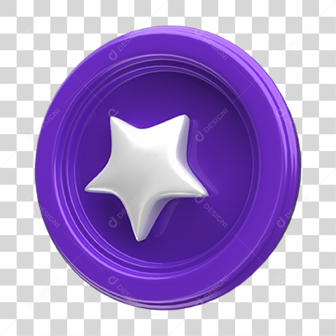 Ícone Estrela Selo PNG Transparente