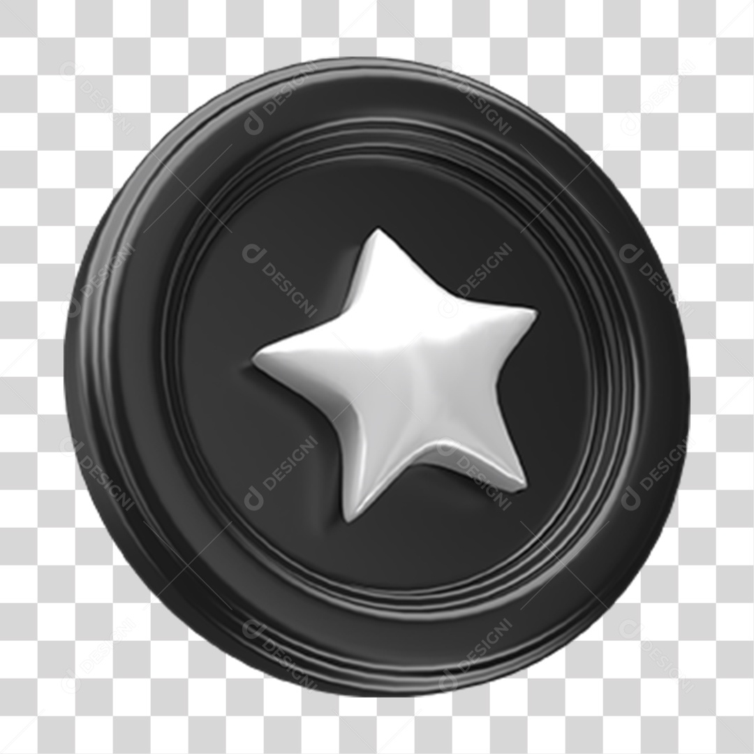 Ícone Estrela Selo PNG Transparente