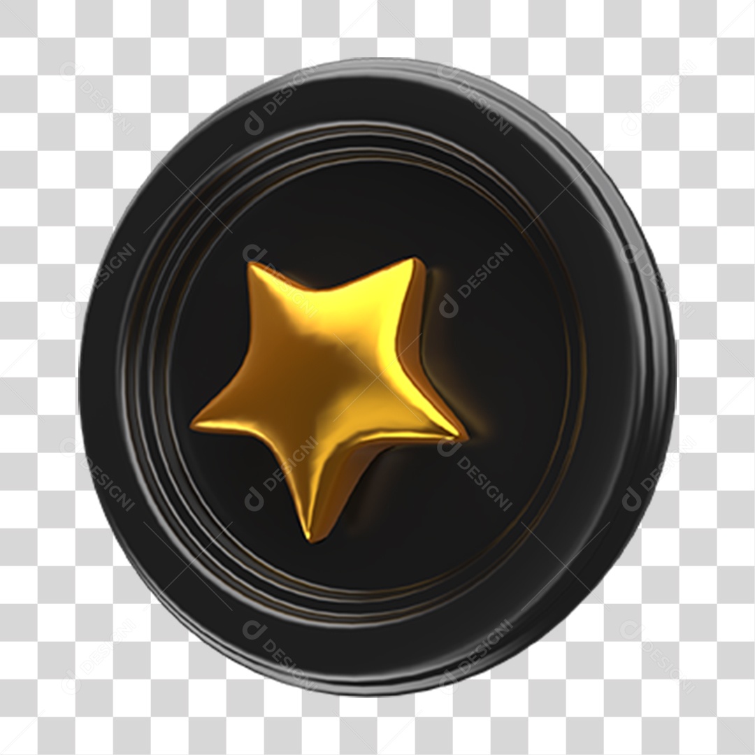 Ícone Estrela Selo PNG Transparente