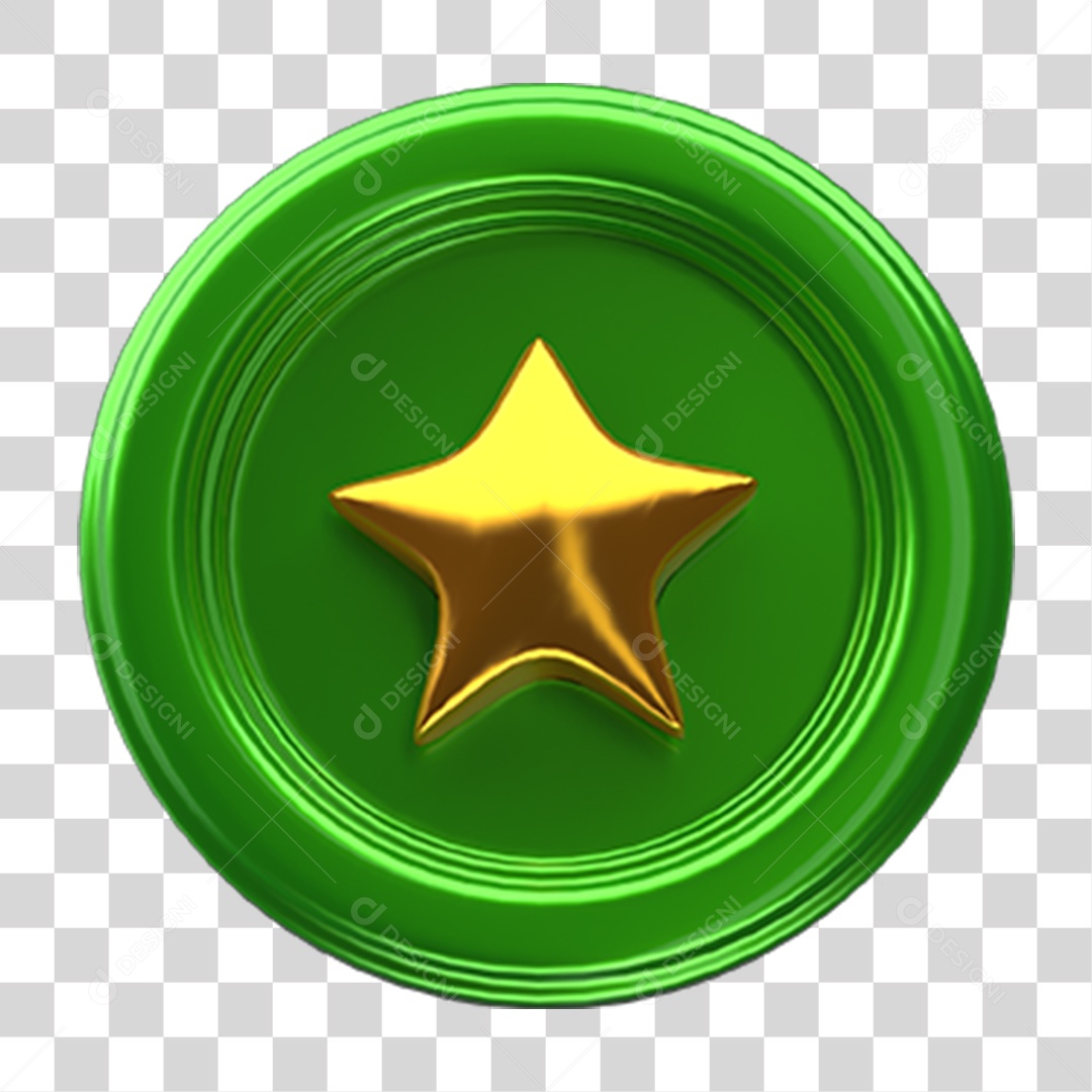 Ícone Estrela Selo PNG Transparente