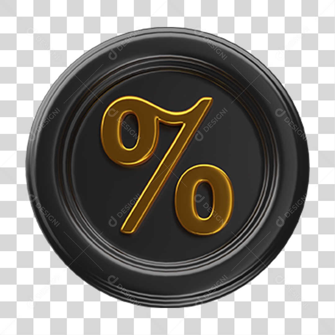 Ícone Porcentagem Cálculos Selo PNG Transparente