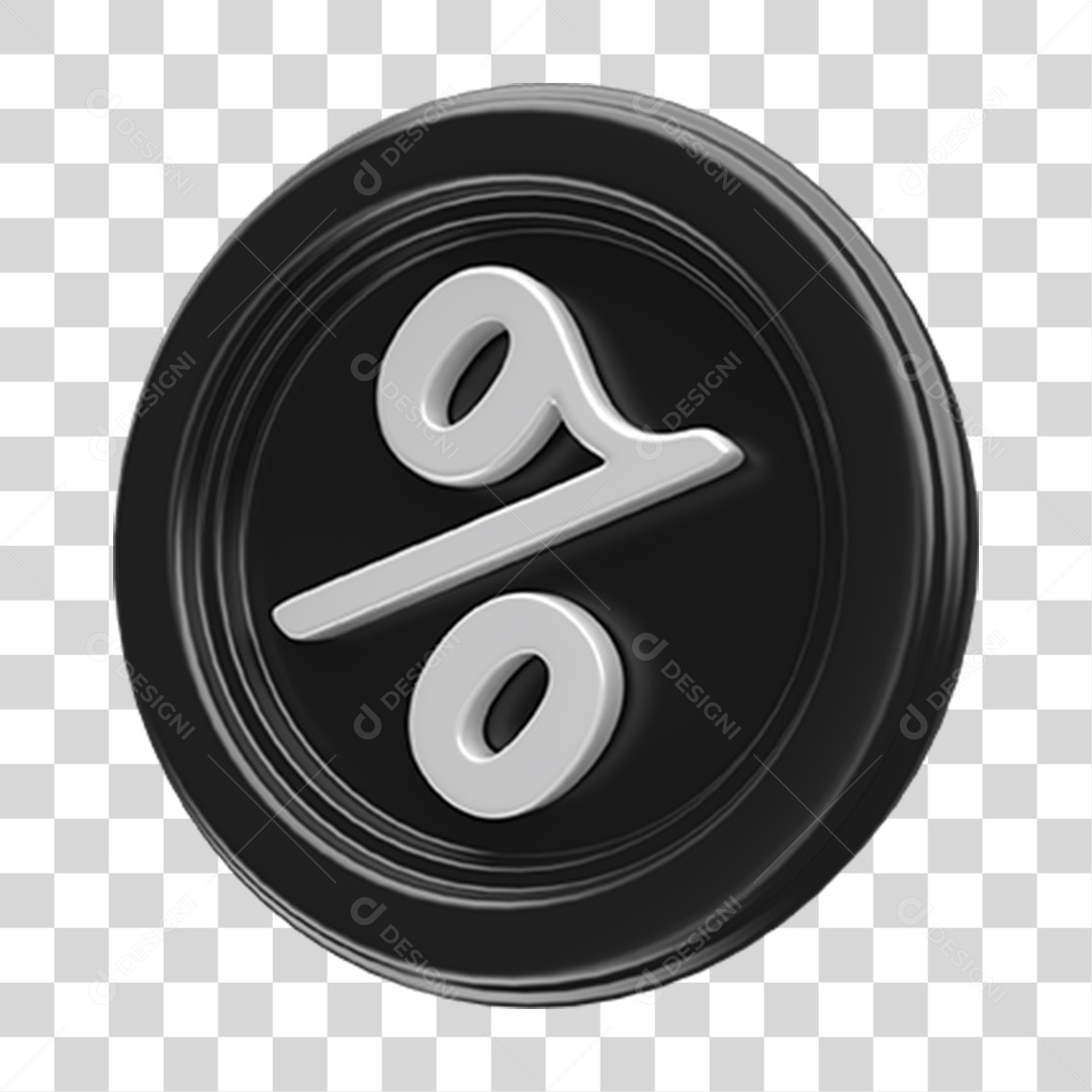 Ícone Porcentagem Cálculos Selo PNG Transparente