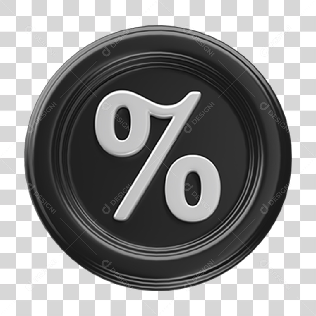 Ícone Porcentagem Cálculos Selo PNG Transparente