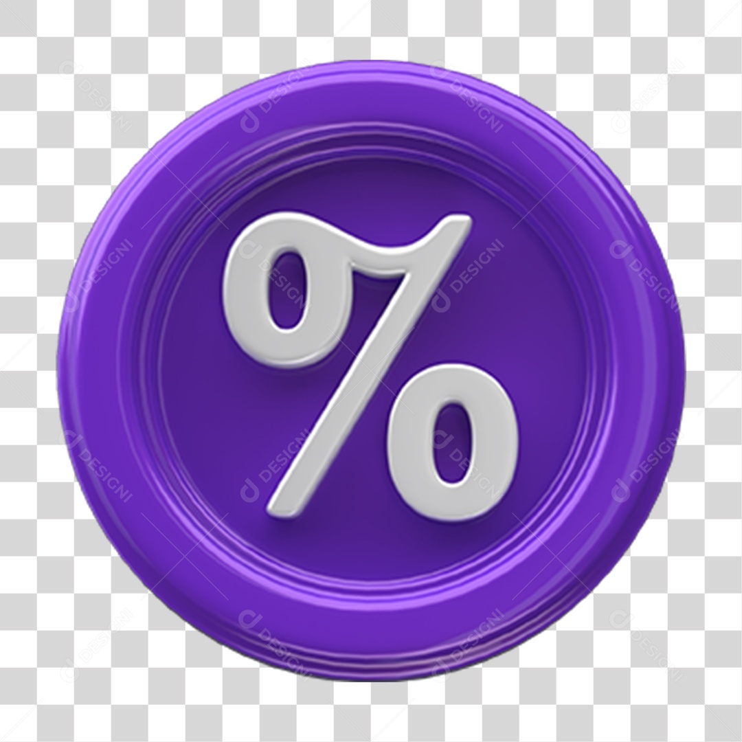 Ícone Porcentagem Cálculos Selo PNG Transparente