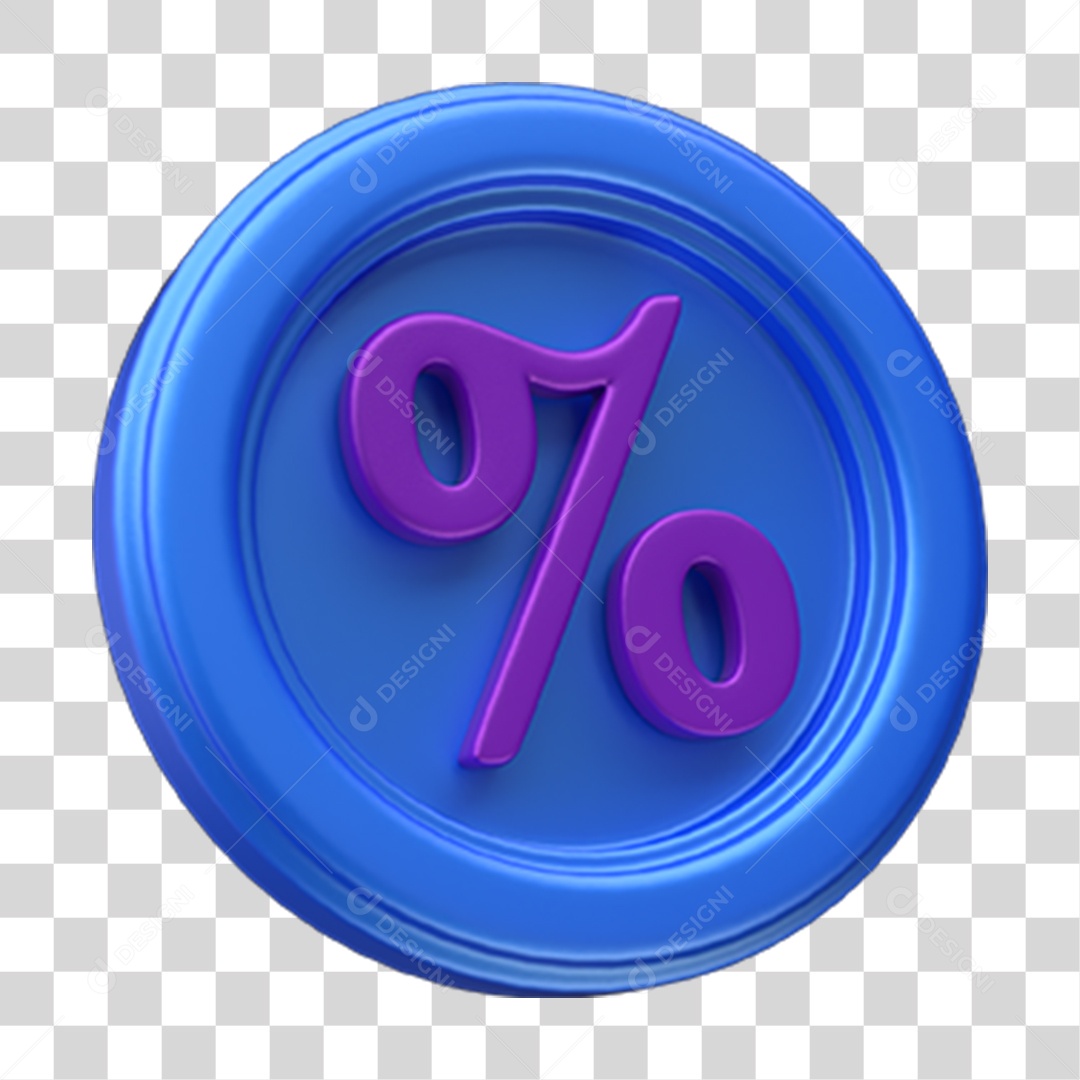 Ícone Porcentagem Cálculos Selo PNG Transparente