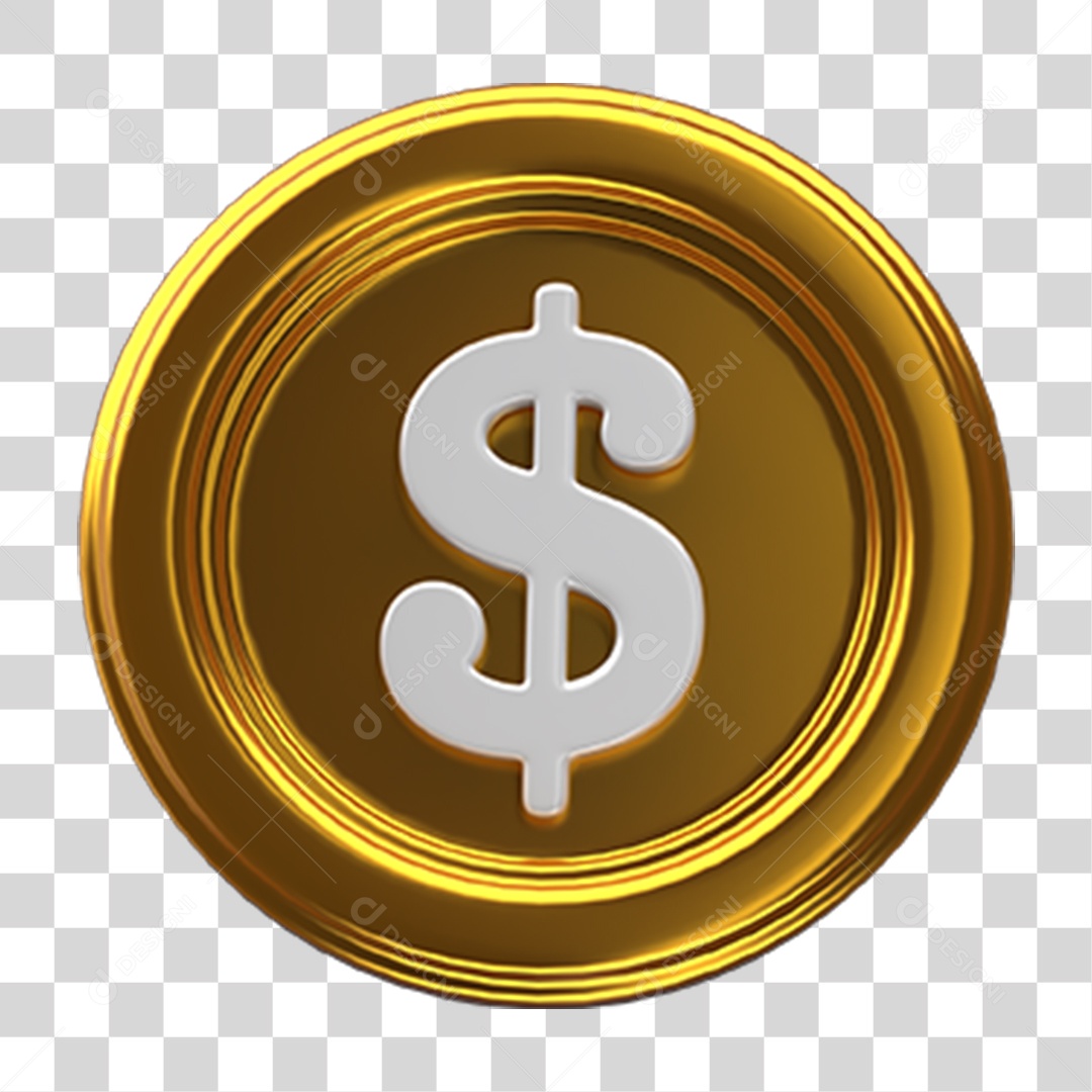 Ícone Cifrão Dinheiro Selo PNG Transparente