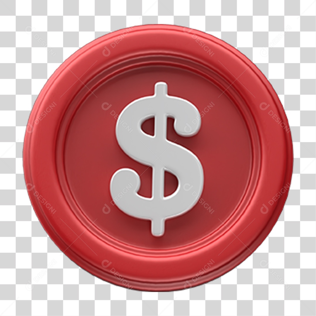 Ícone Cifrão Dinheiro Selo PNG Transparente