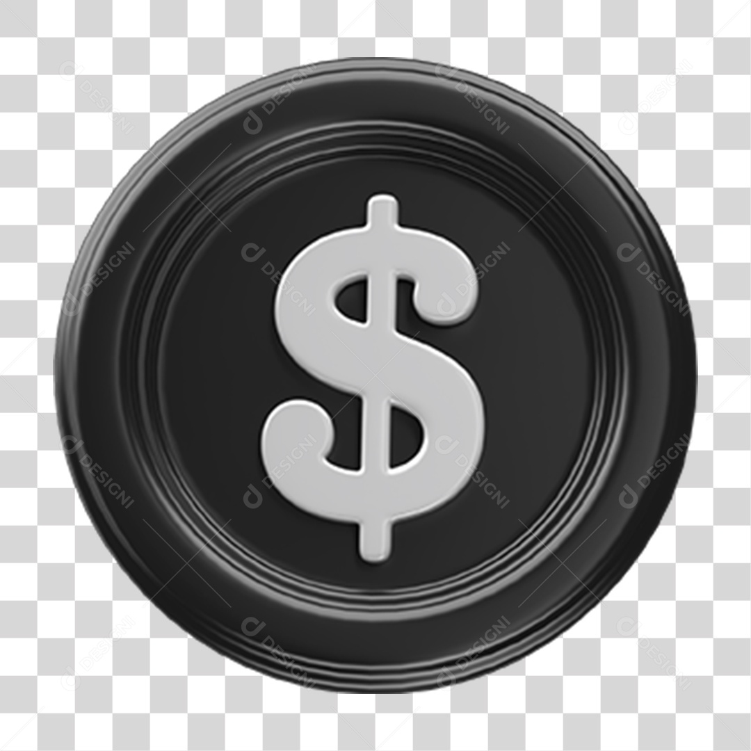 Ícone Cifrão Dinheiro Selo PNG Transparente